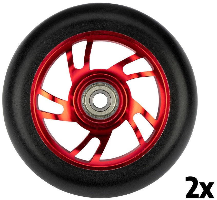 Sort Dragon Stunt hjul til Sparkesykkel 10cm diameter.