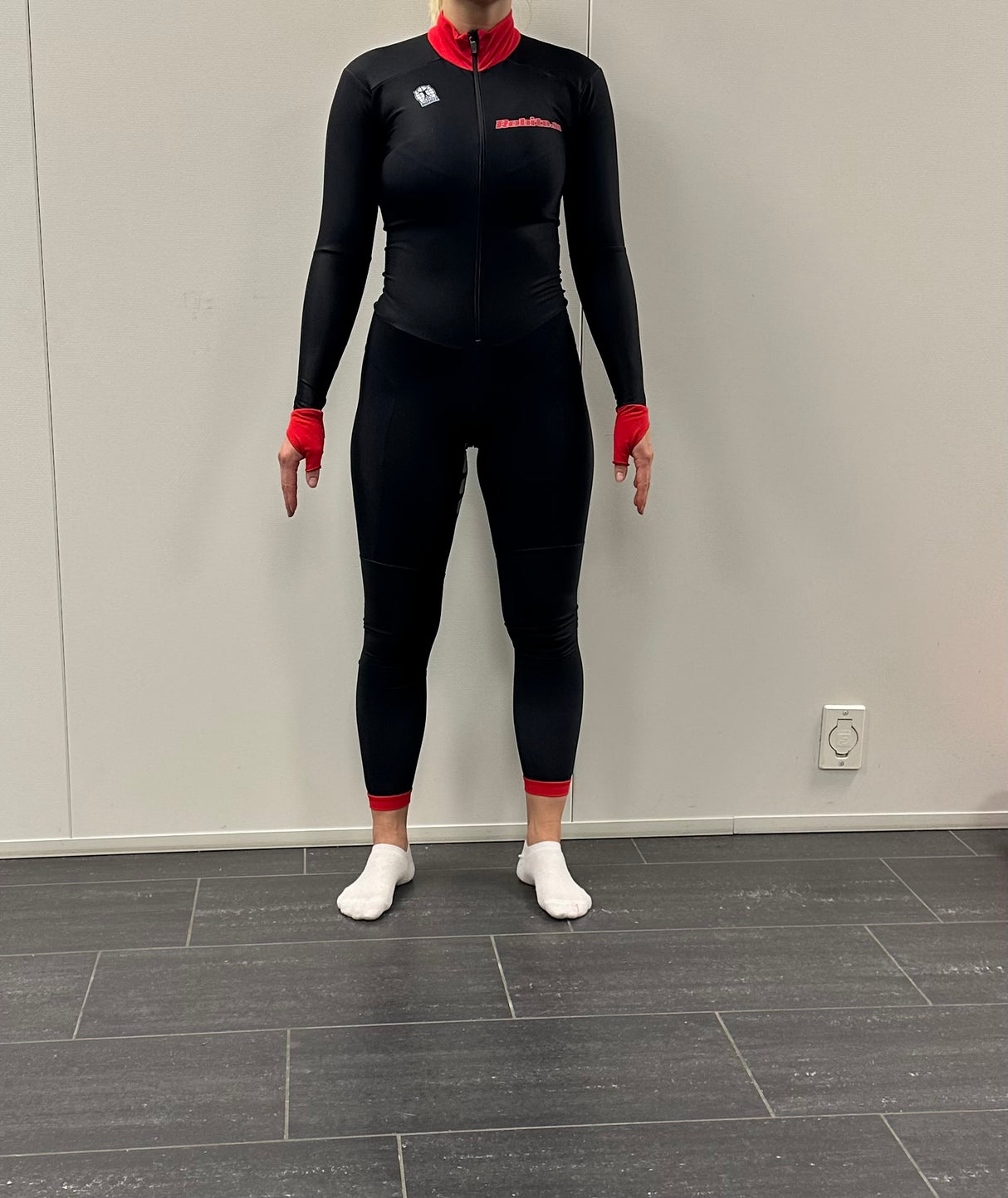 Treningstrikot Thermo uten hette Rød/Sort