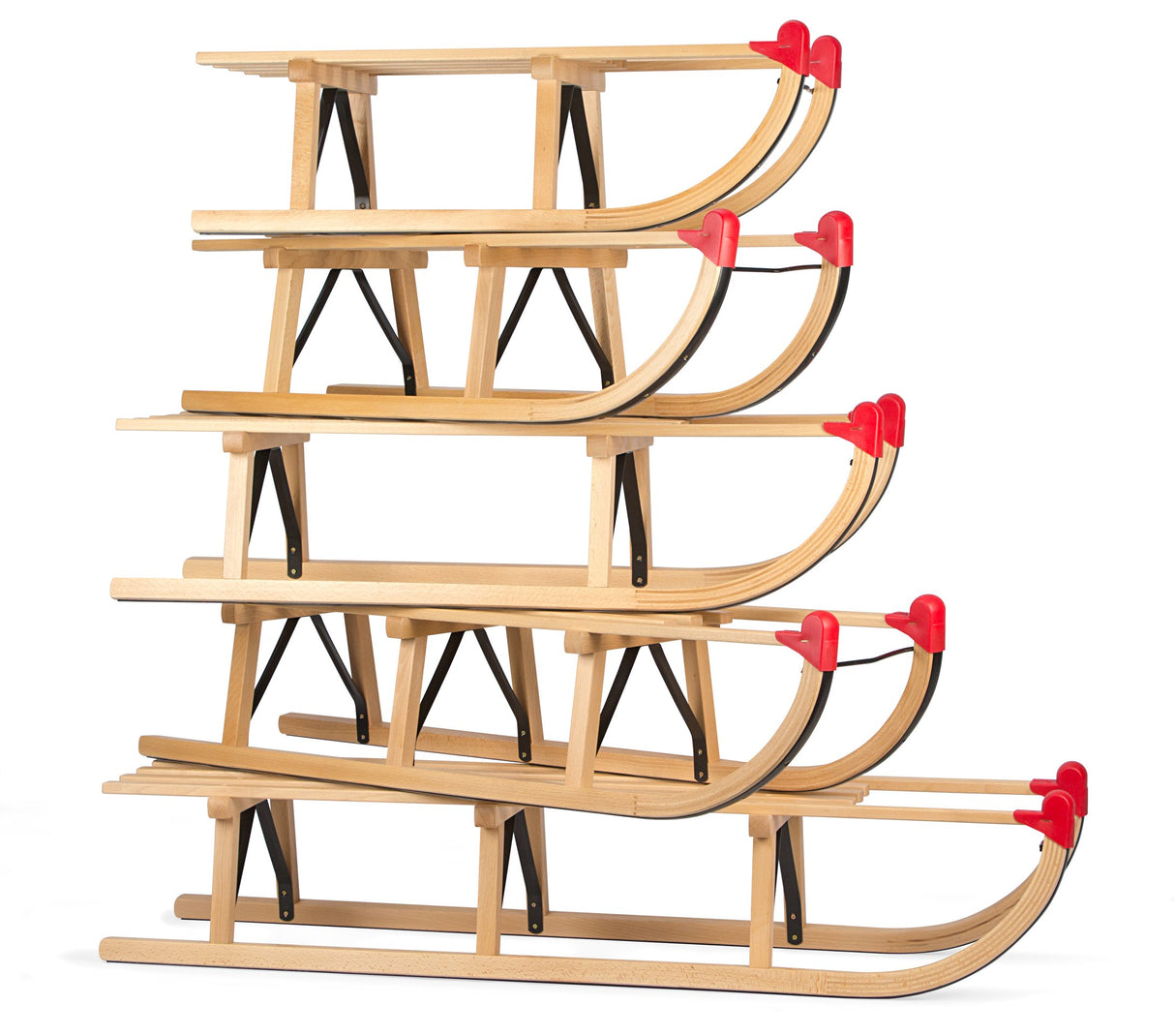 Tre kjelke Davos Klassisk tre slede