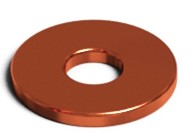 Kobber nagler/nitter med skiver (100 pk.)