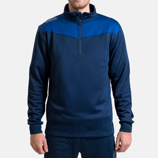 KOSA Zip Neck Blå