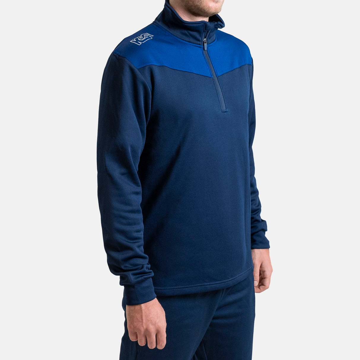 KOSA Zip Neck Blå