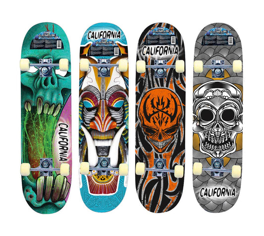 California Skateboard ALU 4 ass motiver