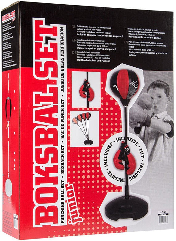 Get & Go Bokseball på stang med hansker Junior