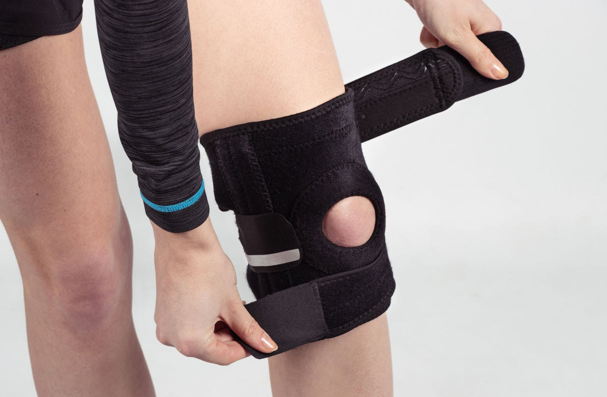 Knebandasje, justerbar med intern støtte – Avento