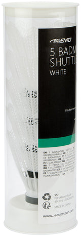 Badminton baller i rør 5pk