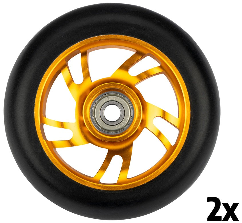 Sort Dragon Stunt hjul til Sparkesykkel 10cm diameter.