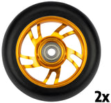 Sort Dragon Stunt hjul til Sparkesykkel 10cm diameter.