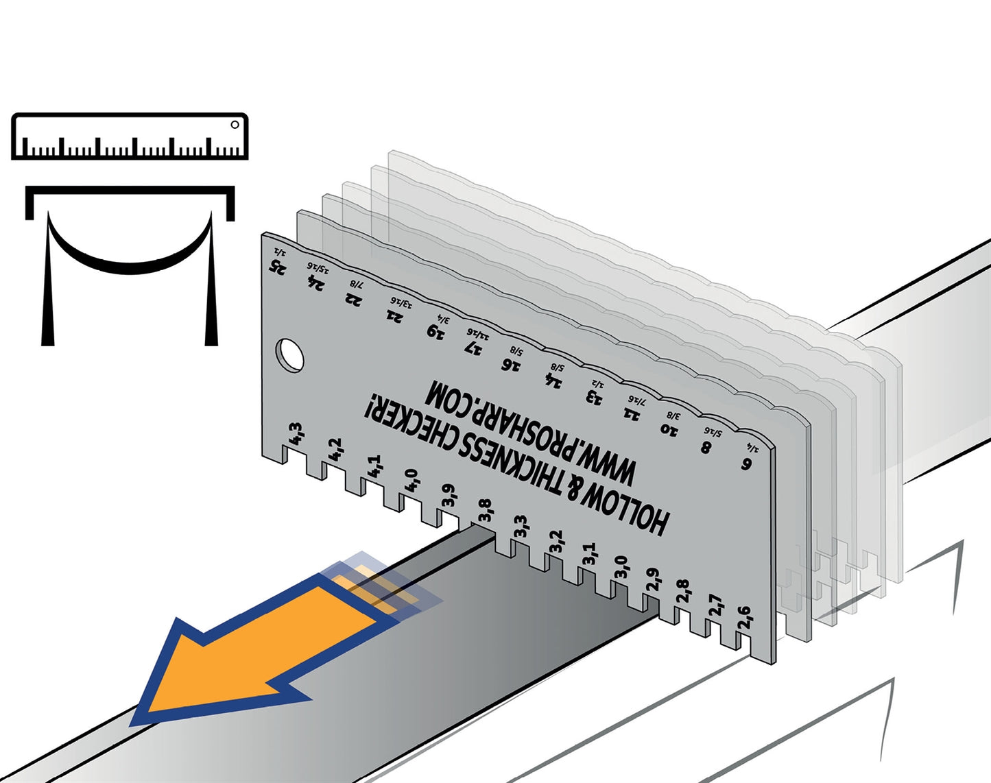 Hul og bredde tester Prosharp