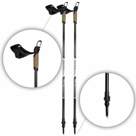 Powerslide Nordic Poles Carbon adjustable from 130-170cm