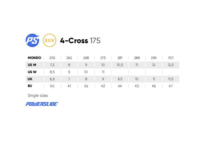 Powerslide 4-Cross 175mm Rulleskøyte