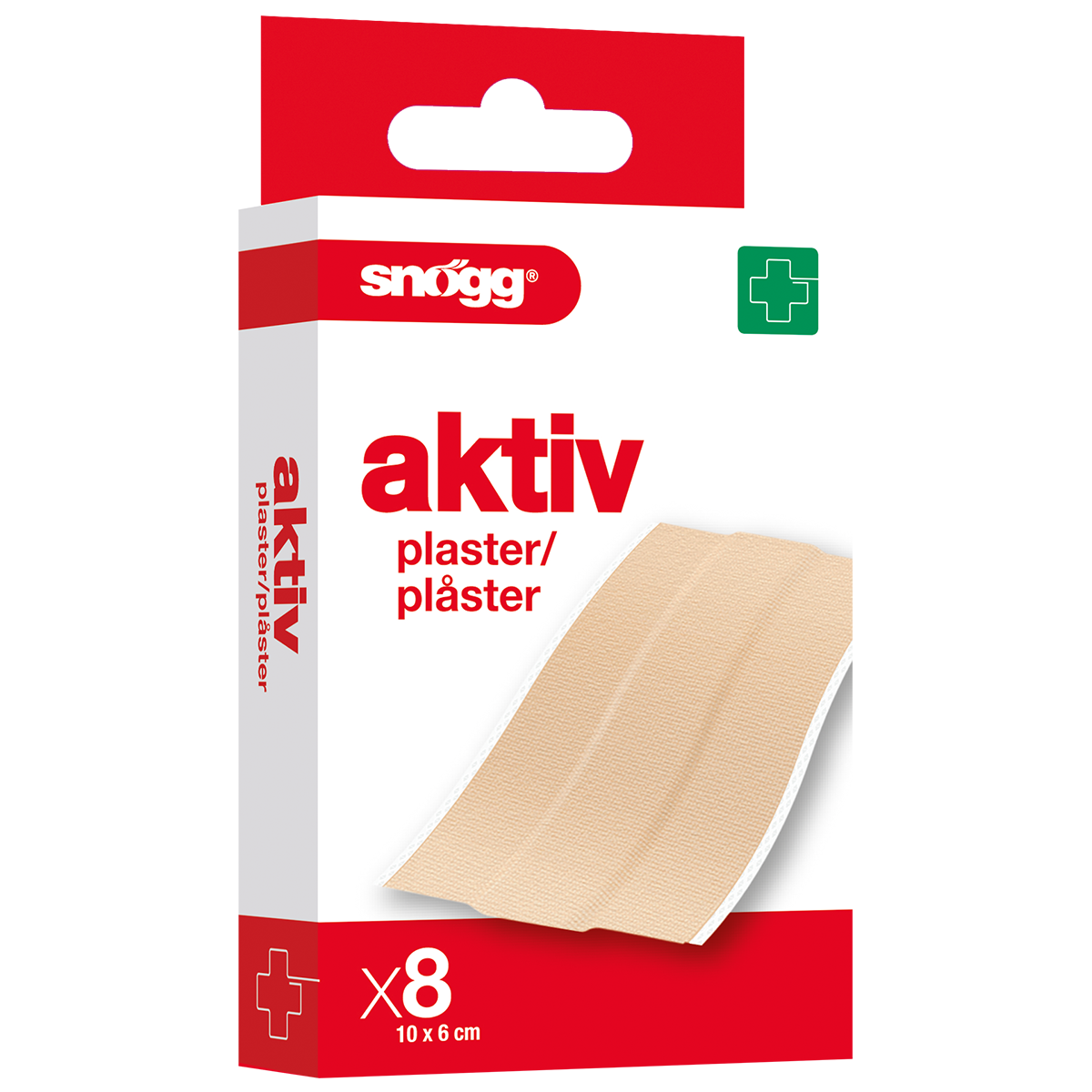 AKTIV Klippeplaster 6 cm x 10 cm/8 stk