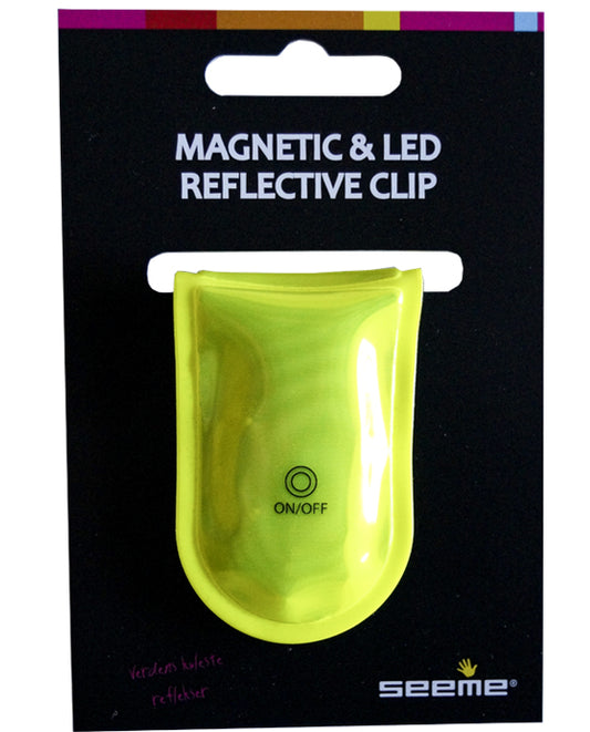 REFLEKS GUL MAGNETREFLEKS MED LED