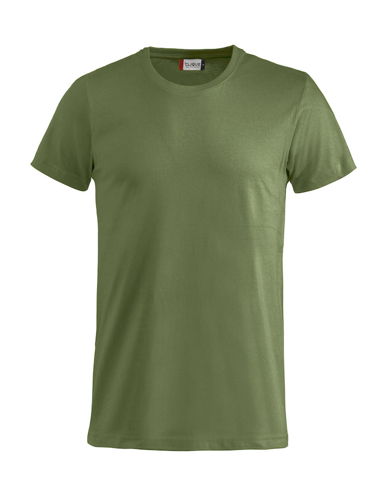 Clique Basic T-skjorte Herre M Oliven Grønn